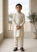 Cream White Kurta Trouser Kt 001