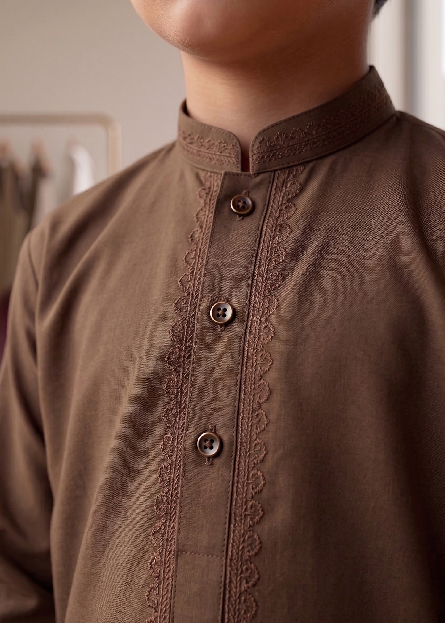 Dark Brown Kurta Trouser Kt 012