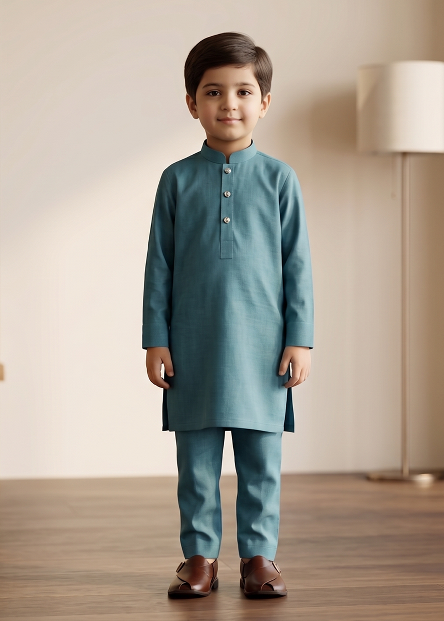 Egyption Blue Kurta Trouser Kt 010