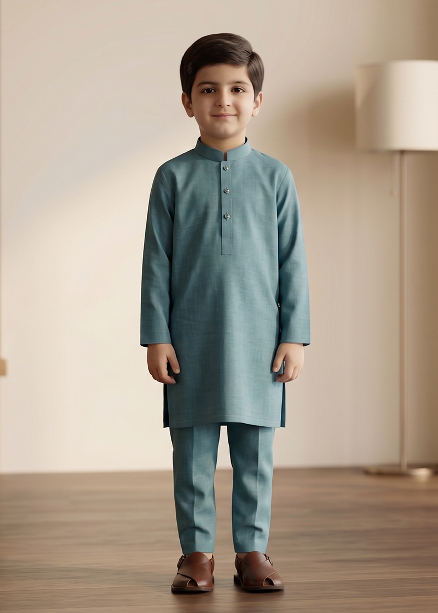 Egyption Blue Kurta Trouser Kt 010