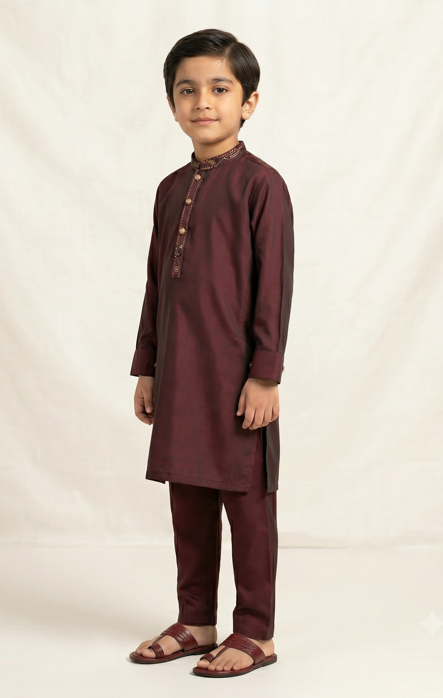 Maroon Kurta Trouser D-002