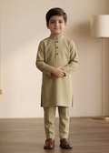 Beige Kurta Trouser Kt 009