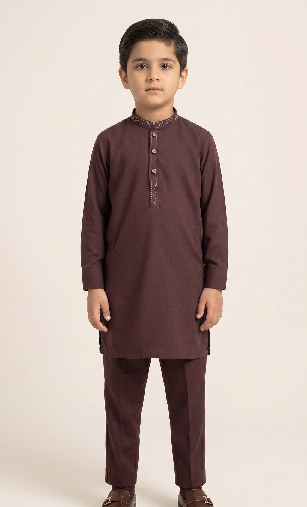 Blood Red Kurta Trouser D-003
