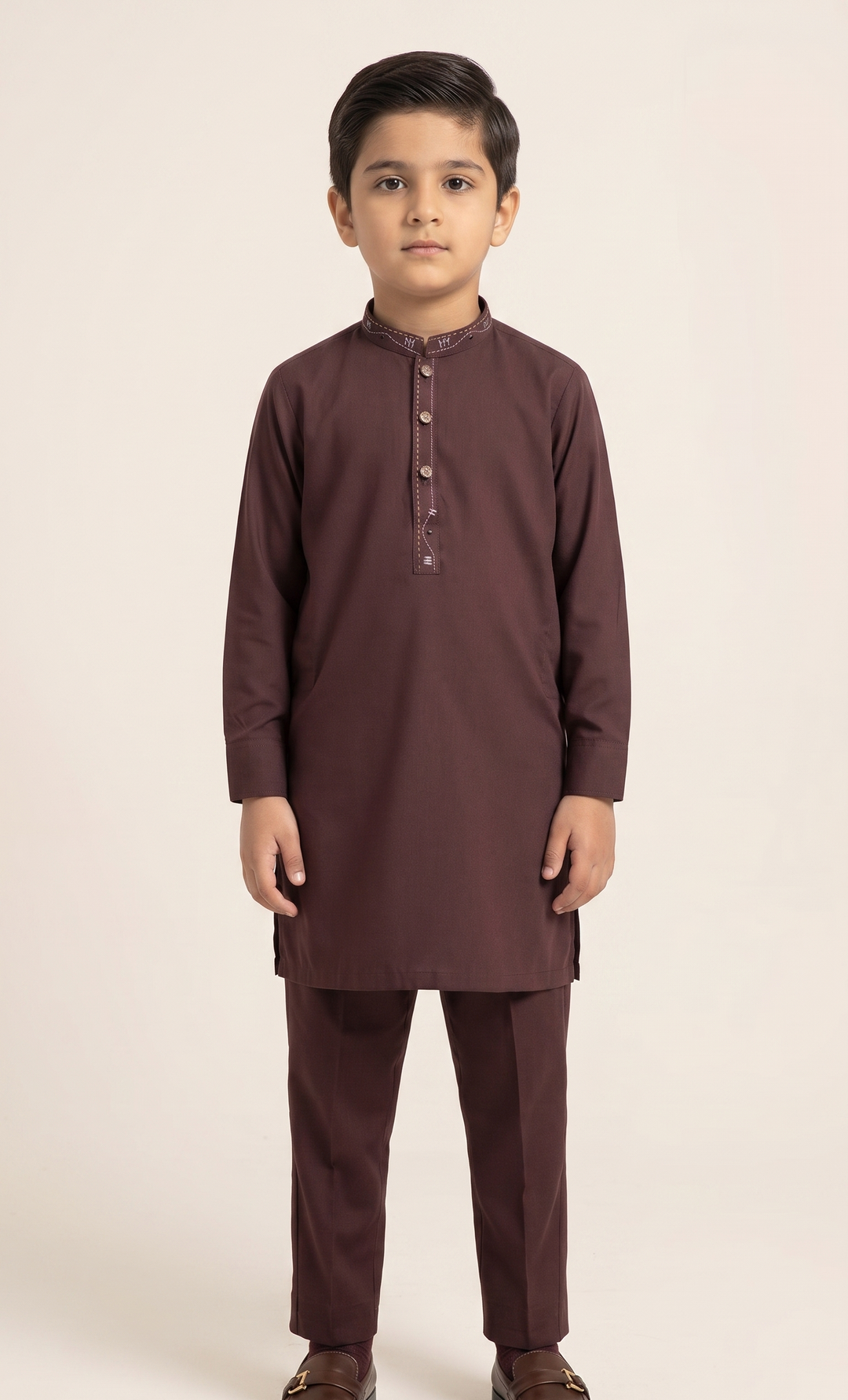 Blood Red Kurta Trouser D-003