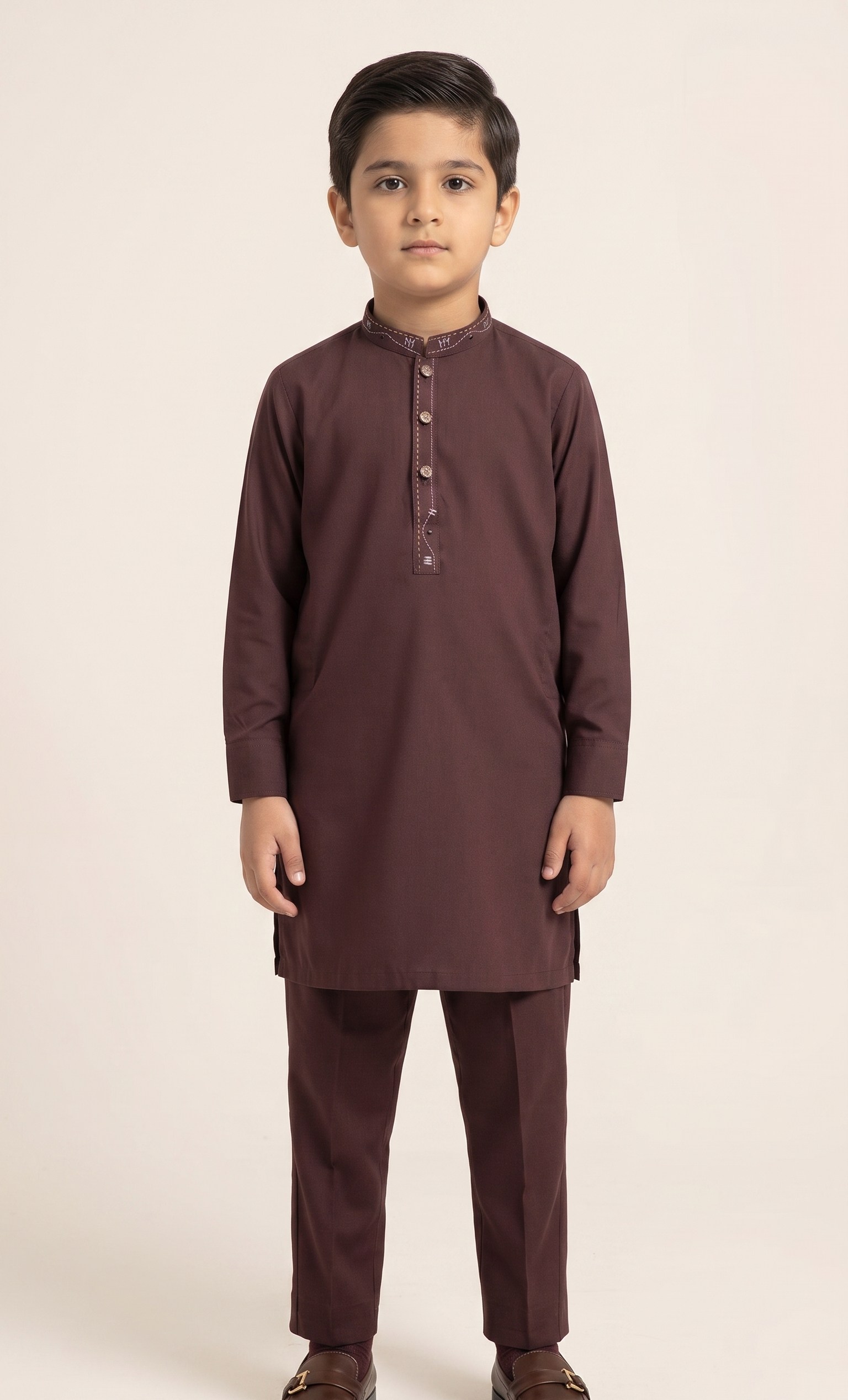 Blood Red Kurta Trouser D-003