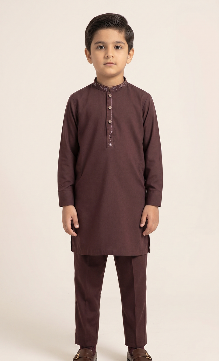 Blood Red Kurta Trouser D-003