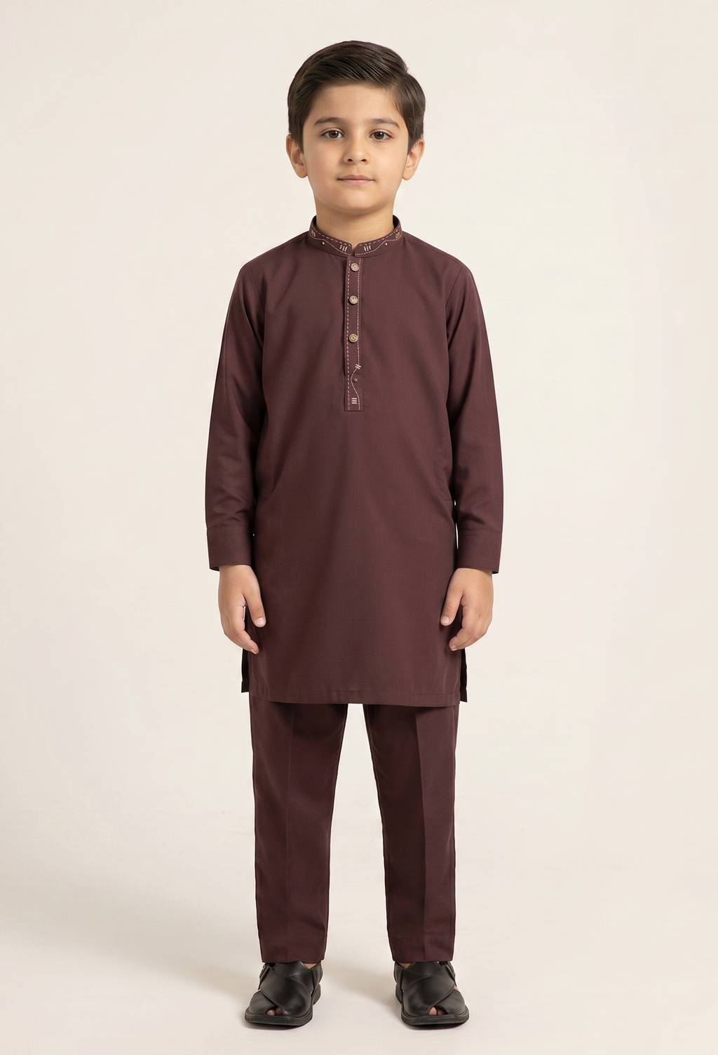 Blood Red Kurta Trouser D-003