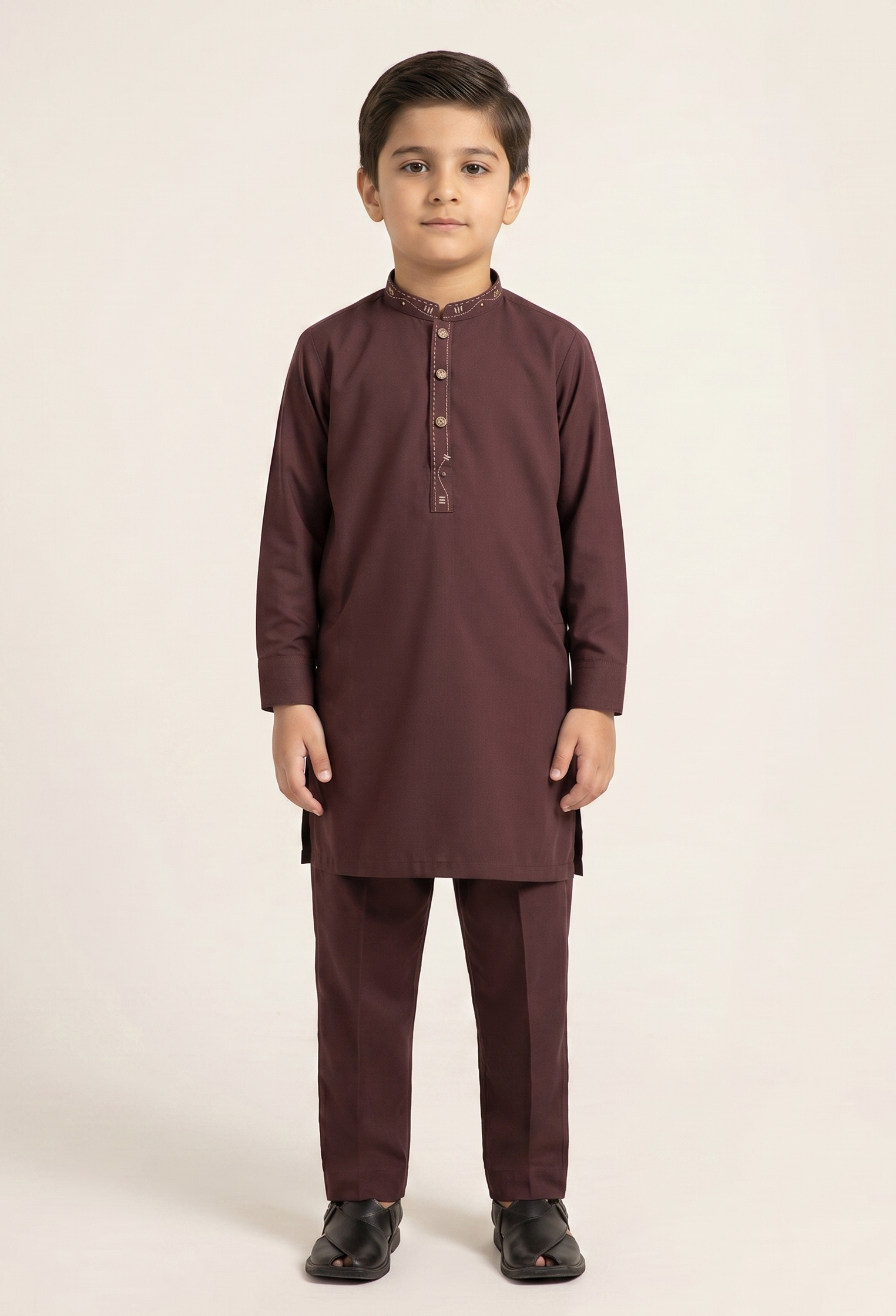 Blood Red Kurta Trouser D-003