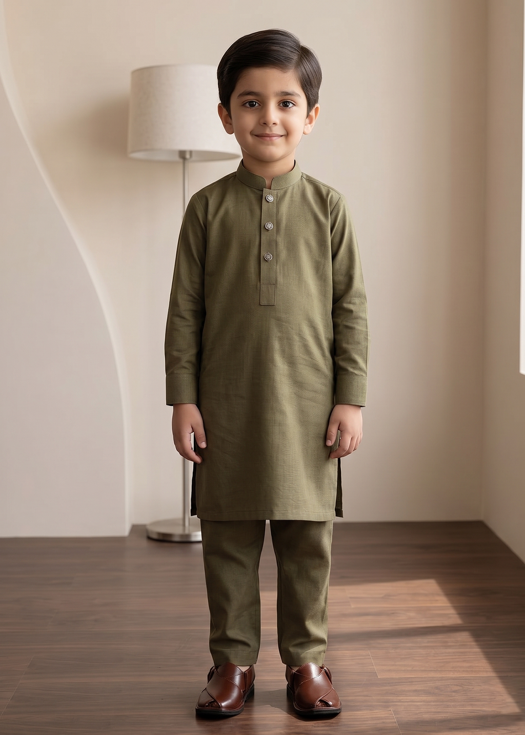 Brown Kurta Trouser Kt 007