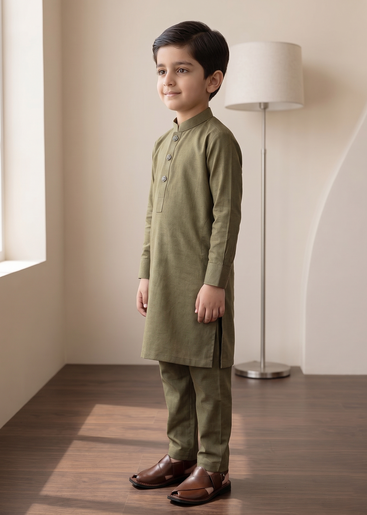 Brown Kurta Trouser Kt 007