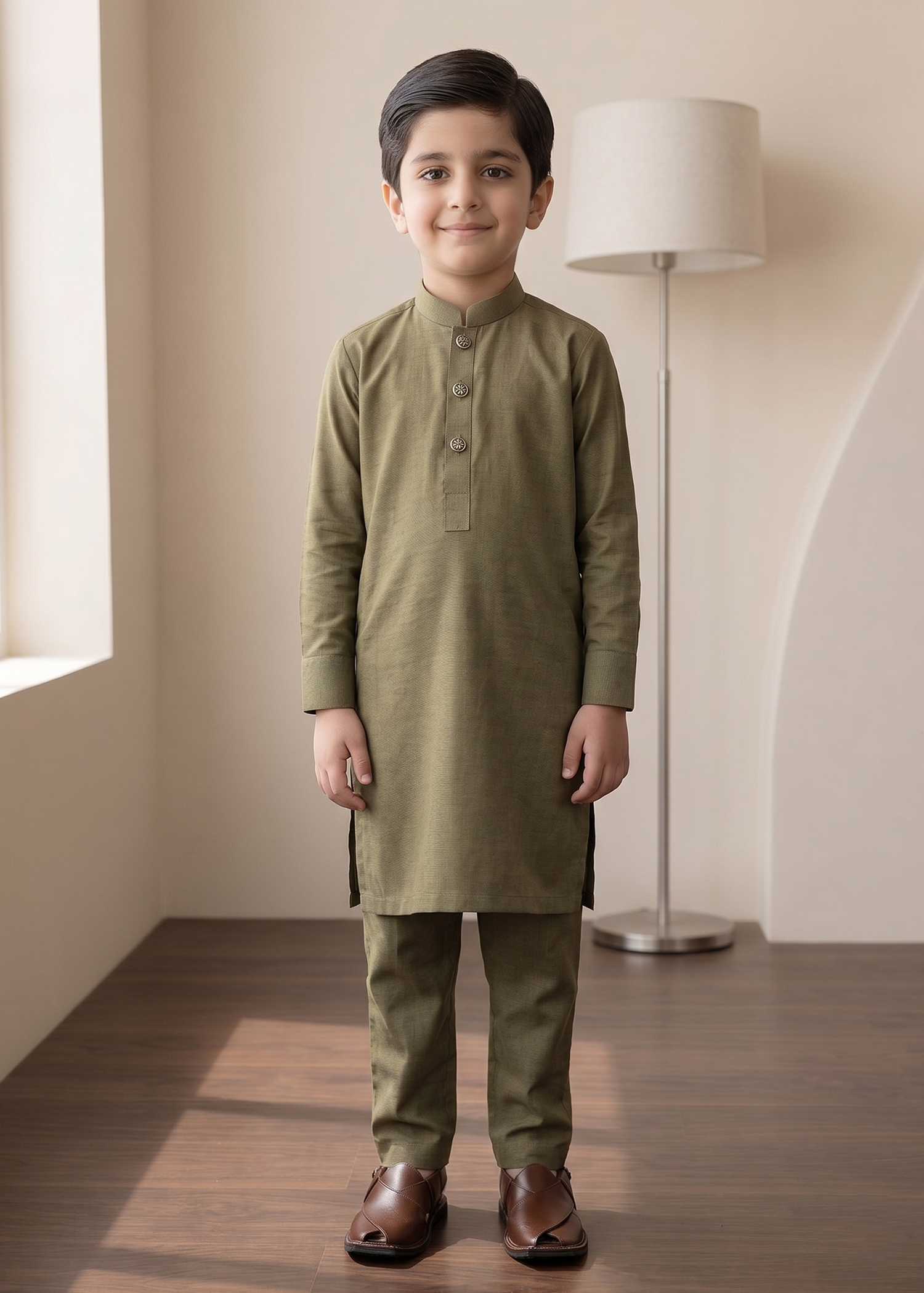Brown Kurta Trouser Kt 007