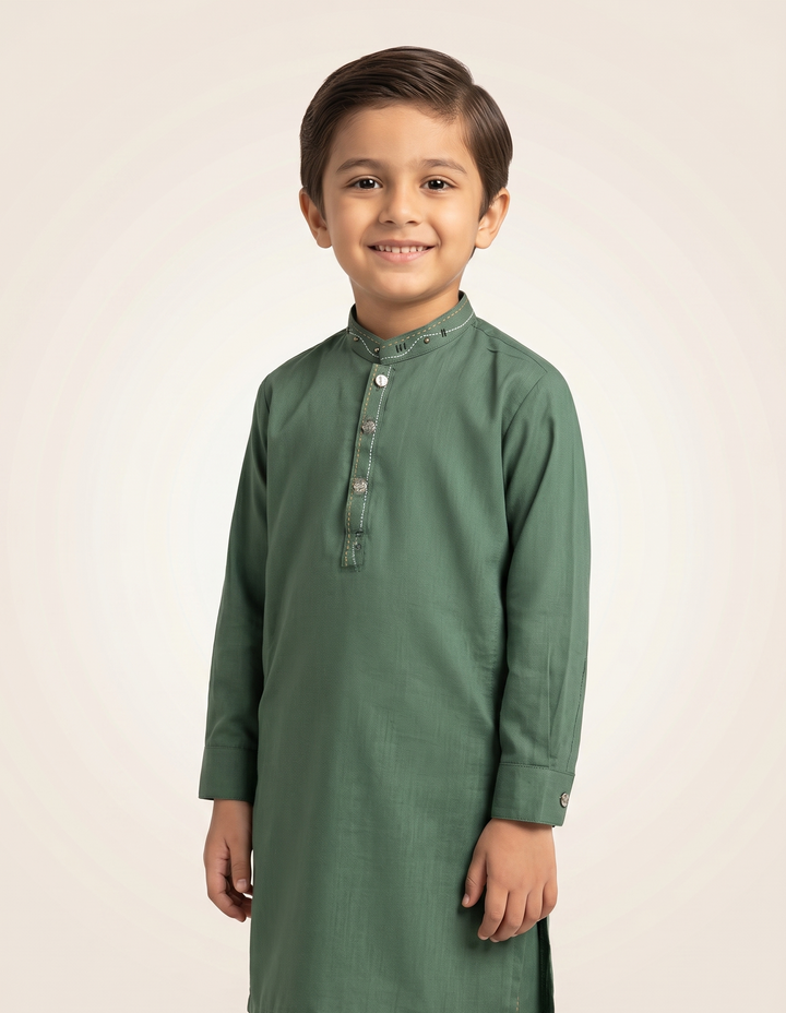 Fern Green Kurta Trouser D-005