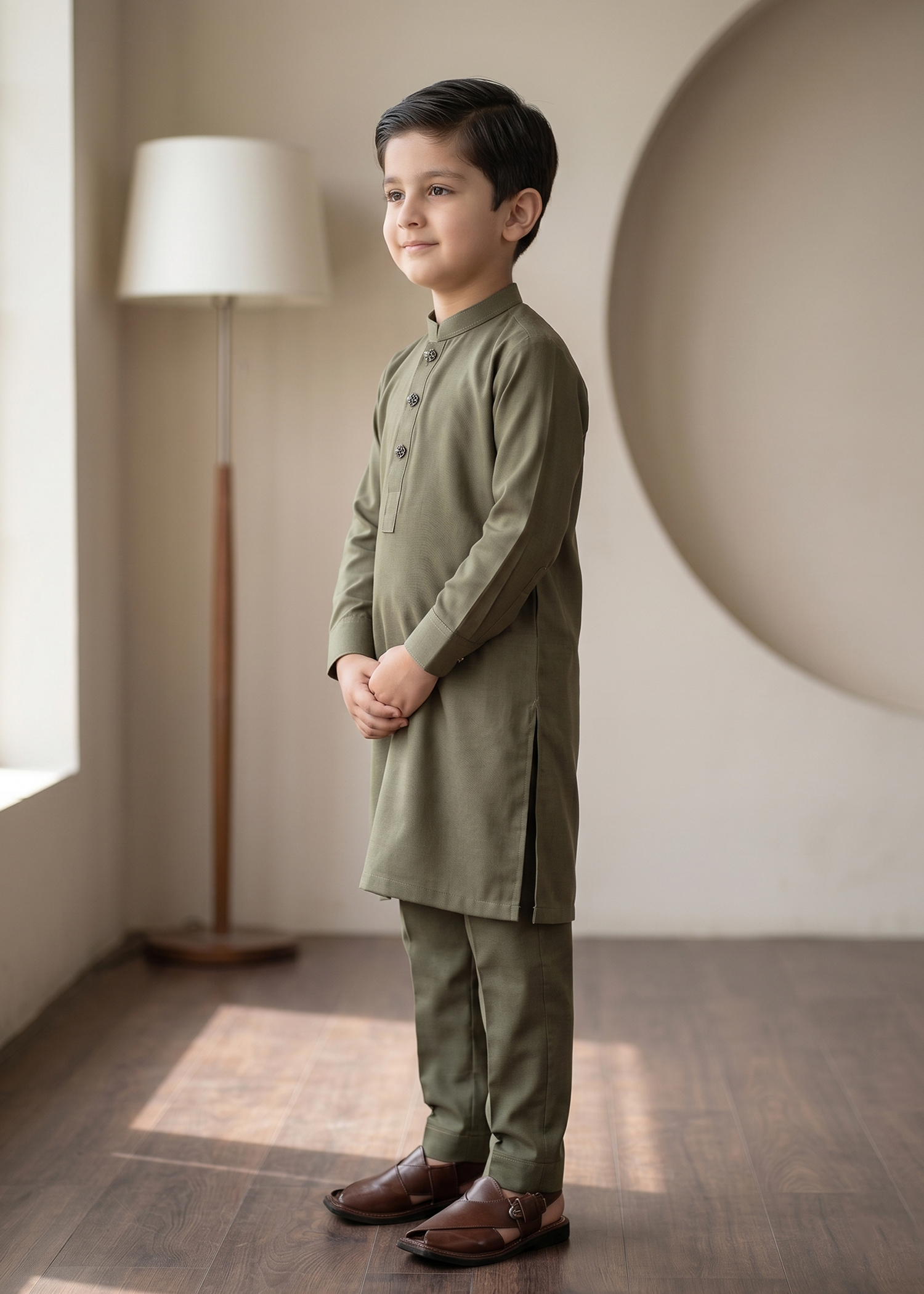 Army Green Kurta Trouser Kt 005