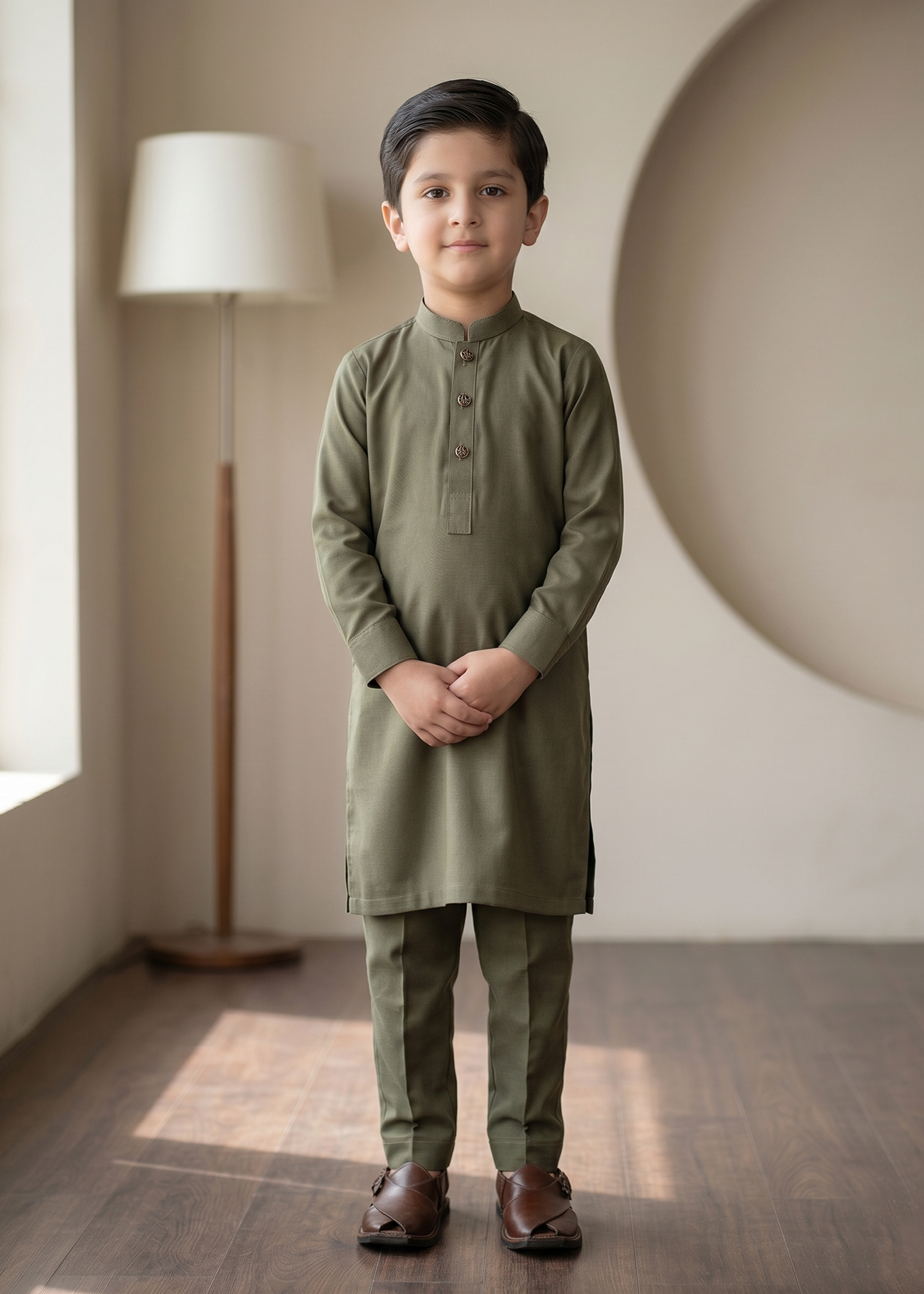 Army Green Kurta Trouser Kt 005