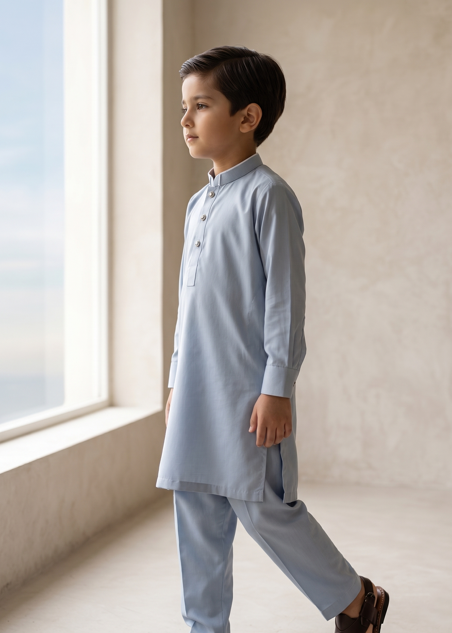 Light Blue Kurta Trouser Kt 003