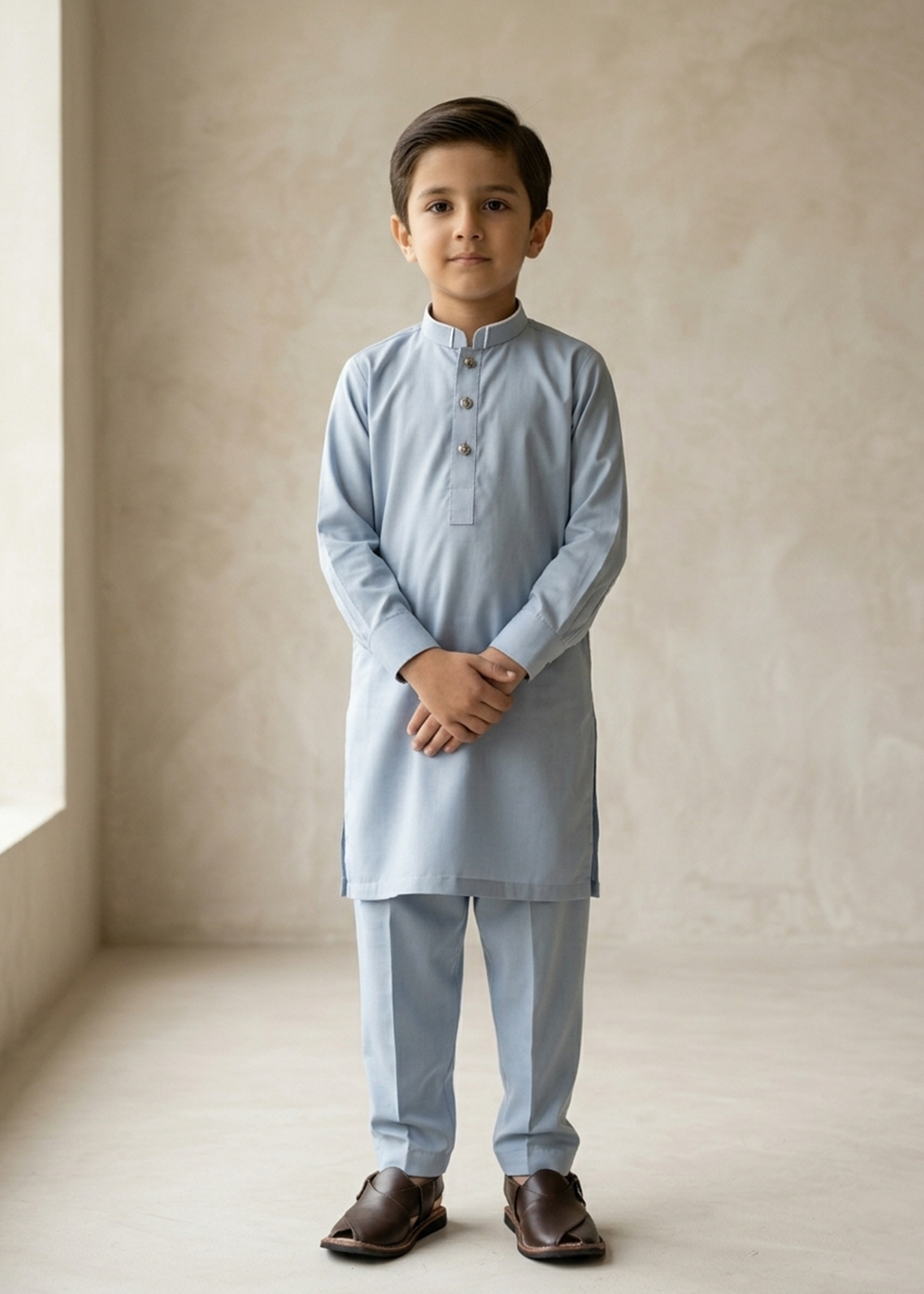 Light Blue Kurta Trouser Kt 003