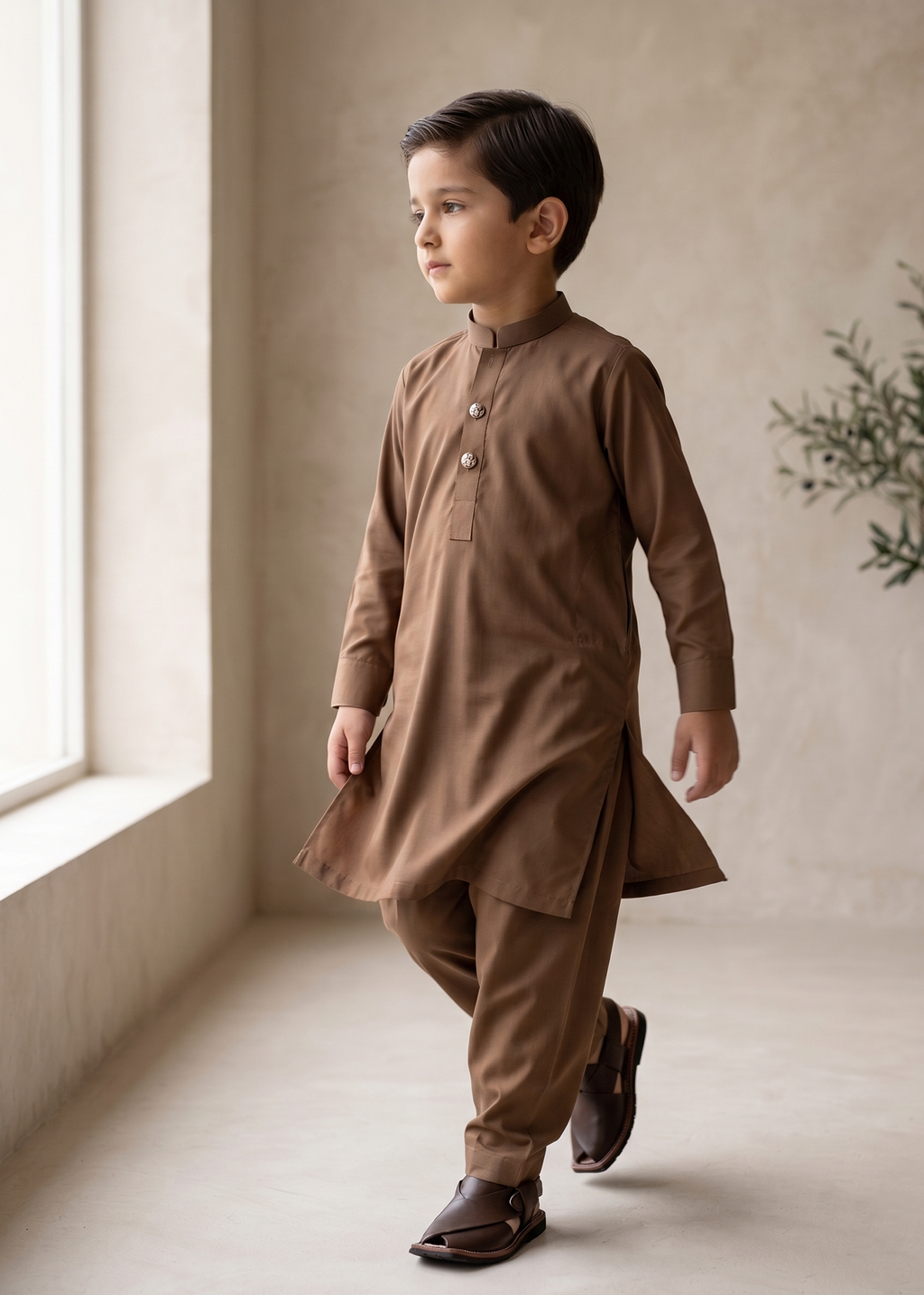 Brown Kurta Trouser Kt 002