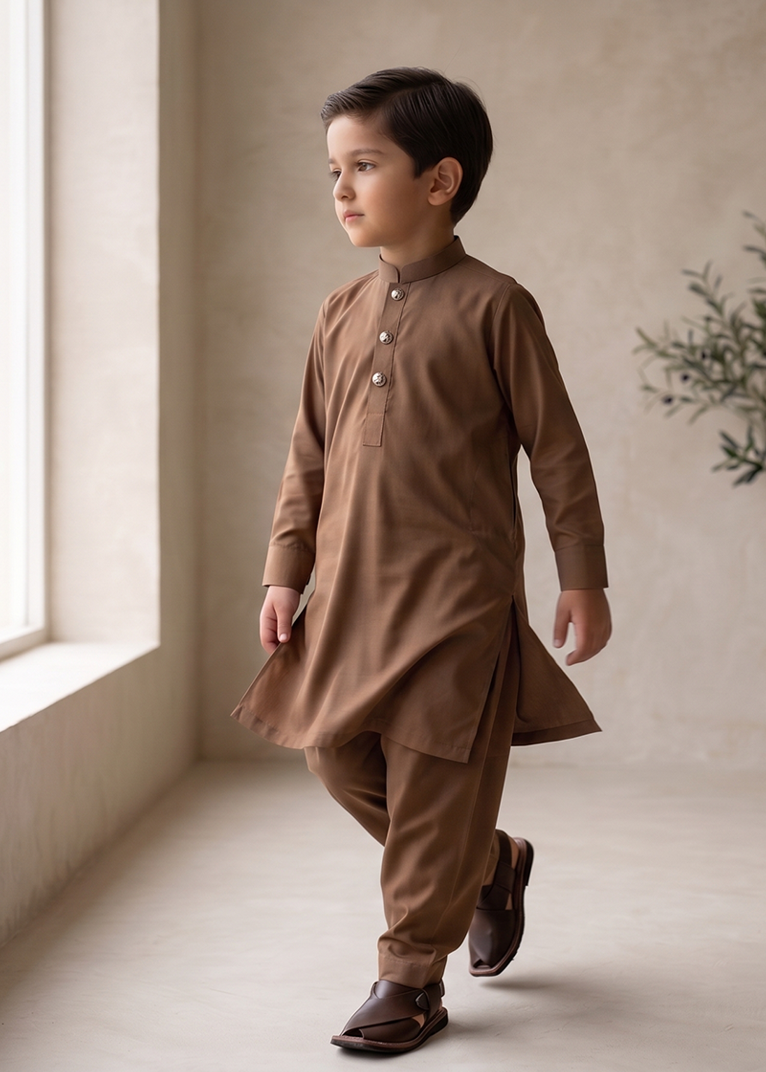 Brown Kurta Trouser Kt 002