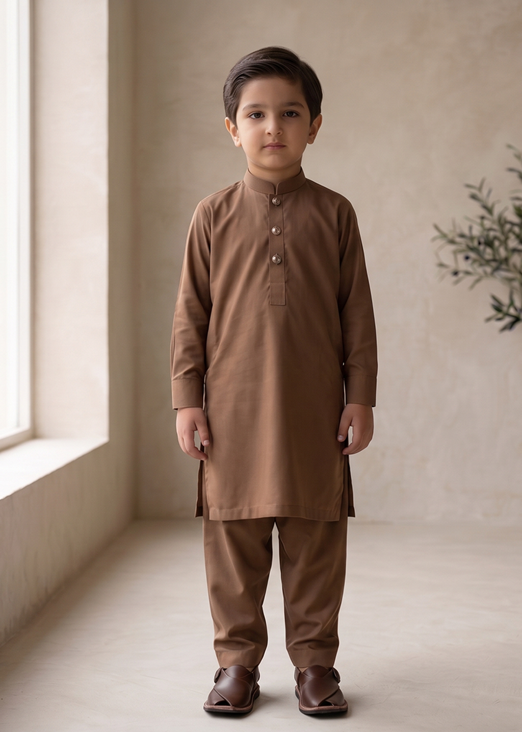 Brown Kurta Trouser Kt 002
