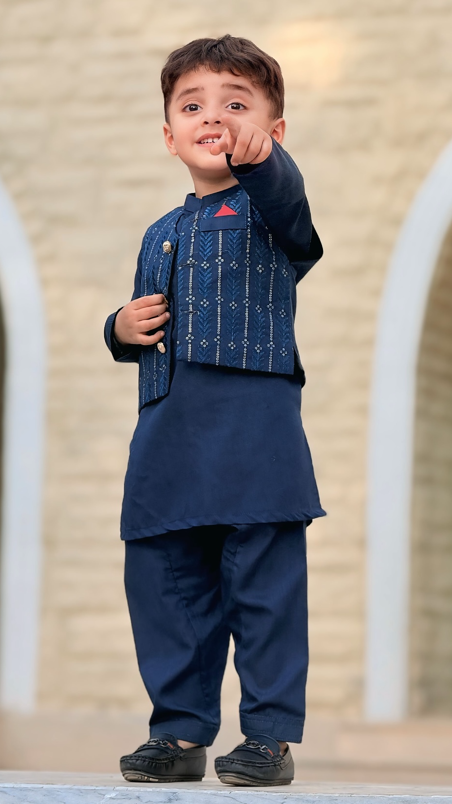 Sapphire Blue Waistcoat Suit WS 003