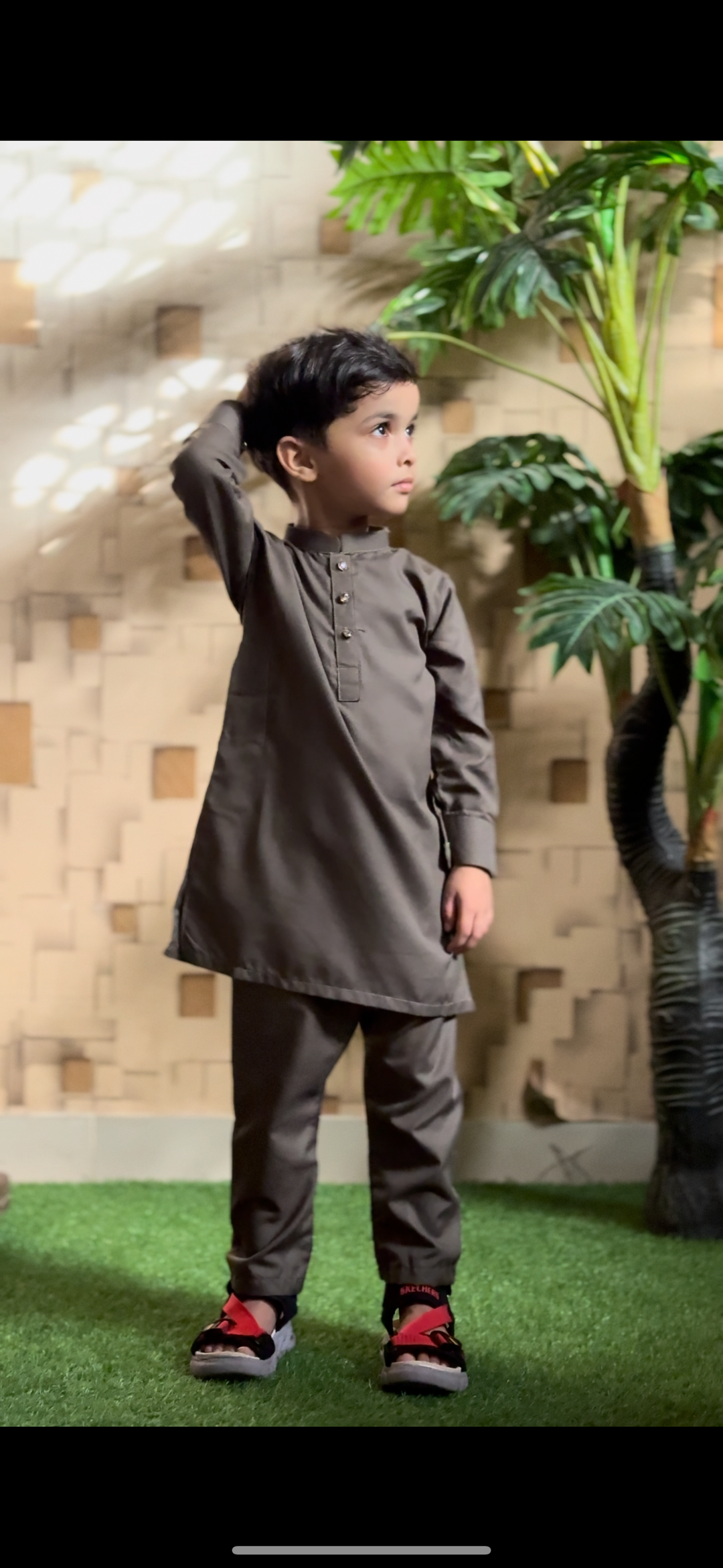 Army Green Kurta Trouser Kt-005