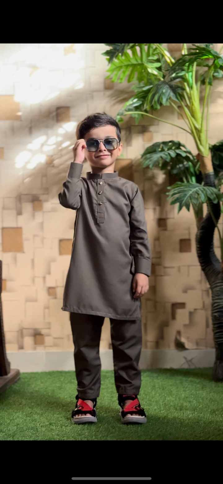 Army Green Kurta Trouser Kt-005