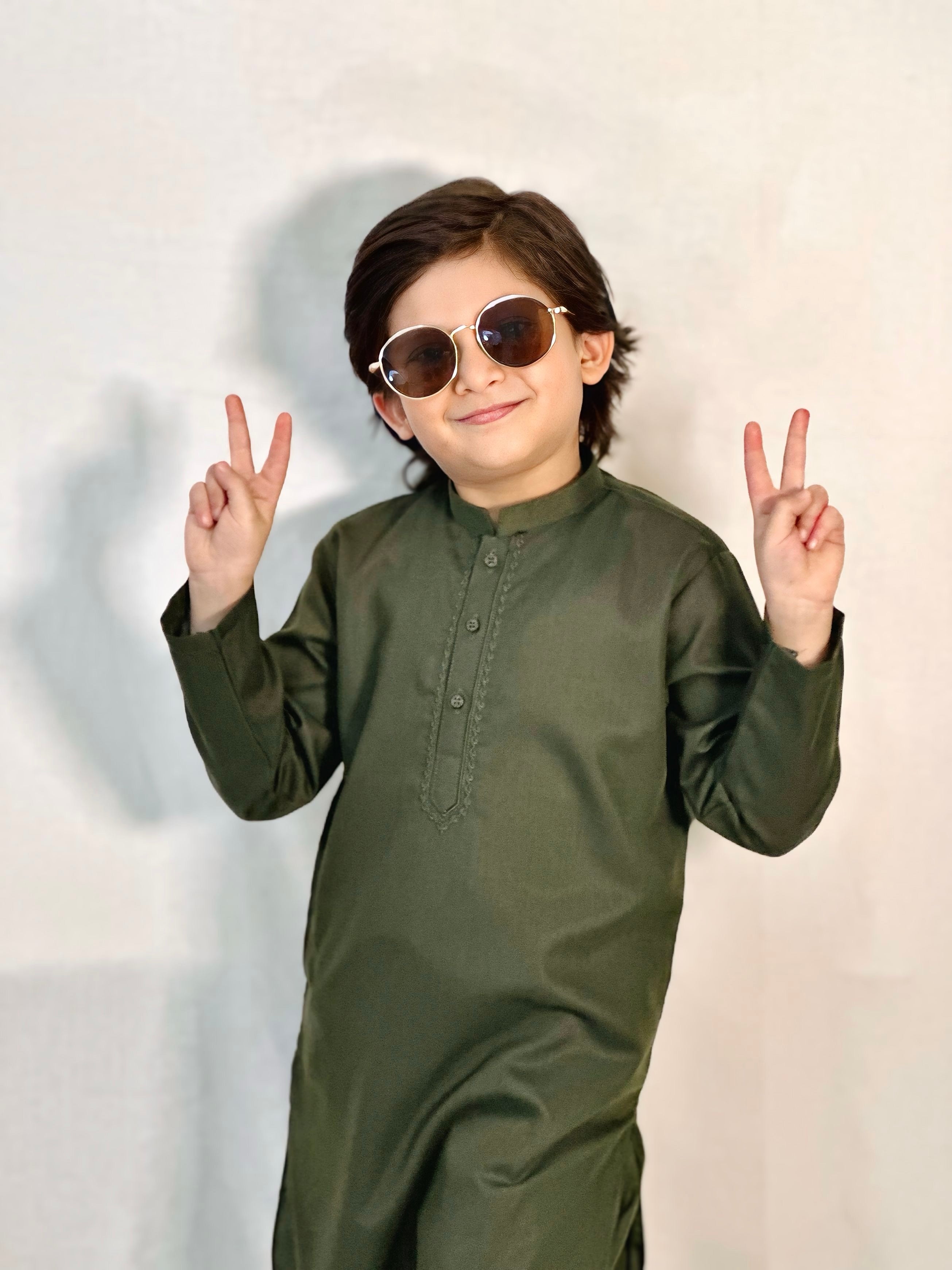 Forest Green Kurta Trouser Kt-014