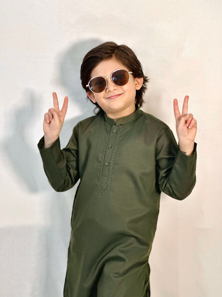 Forest Green Kurta Trouser Kt-014