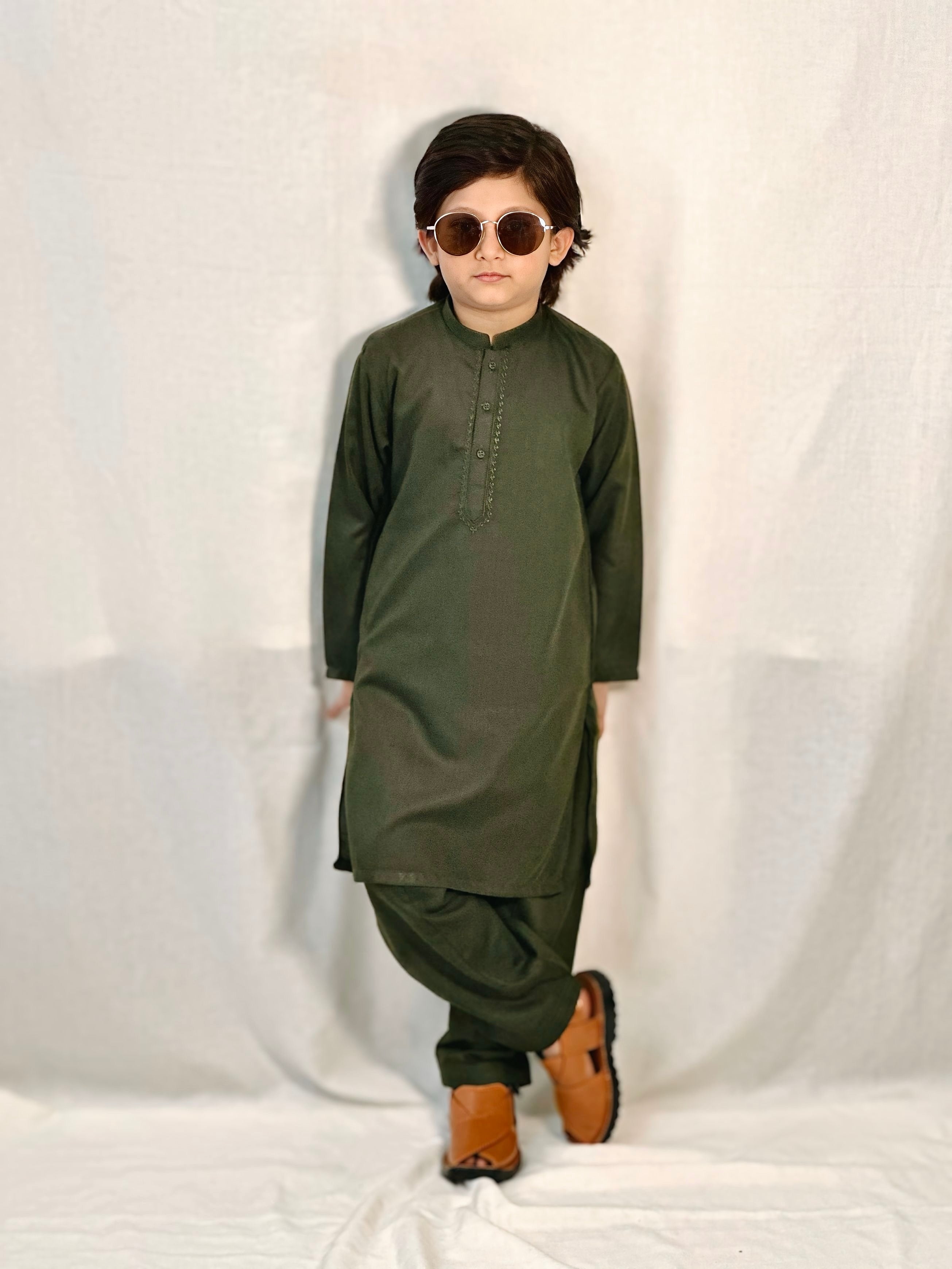 Forest Green Kurta Trouser Kt-014