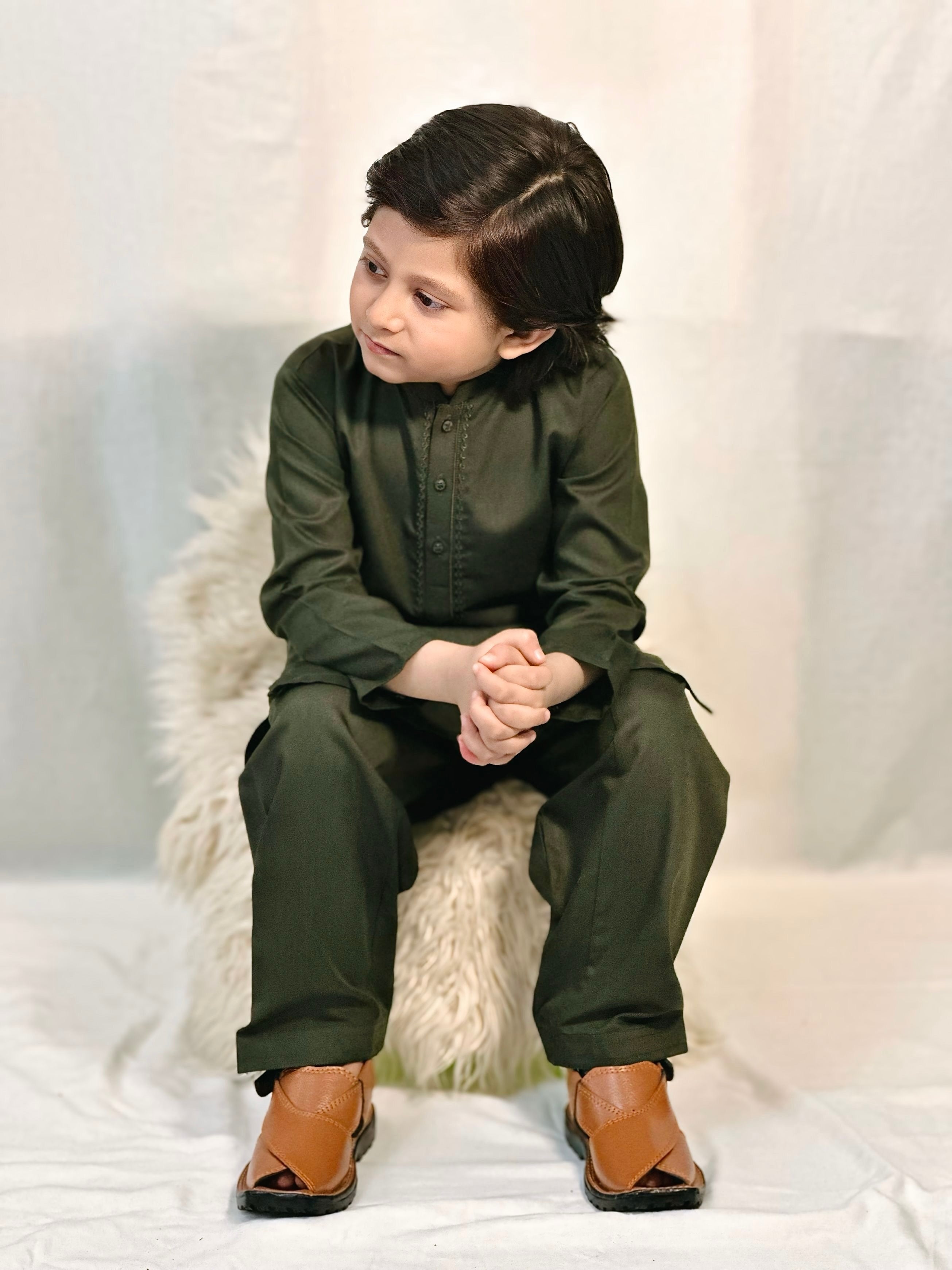 Forest Green Kurta Trouser Kt-014