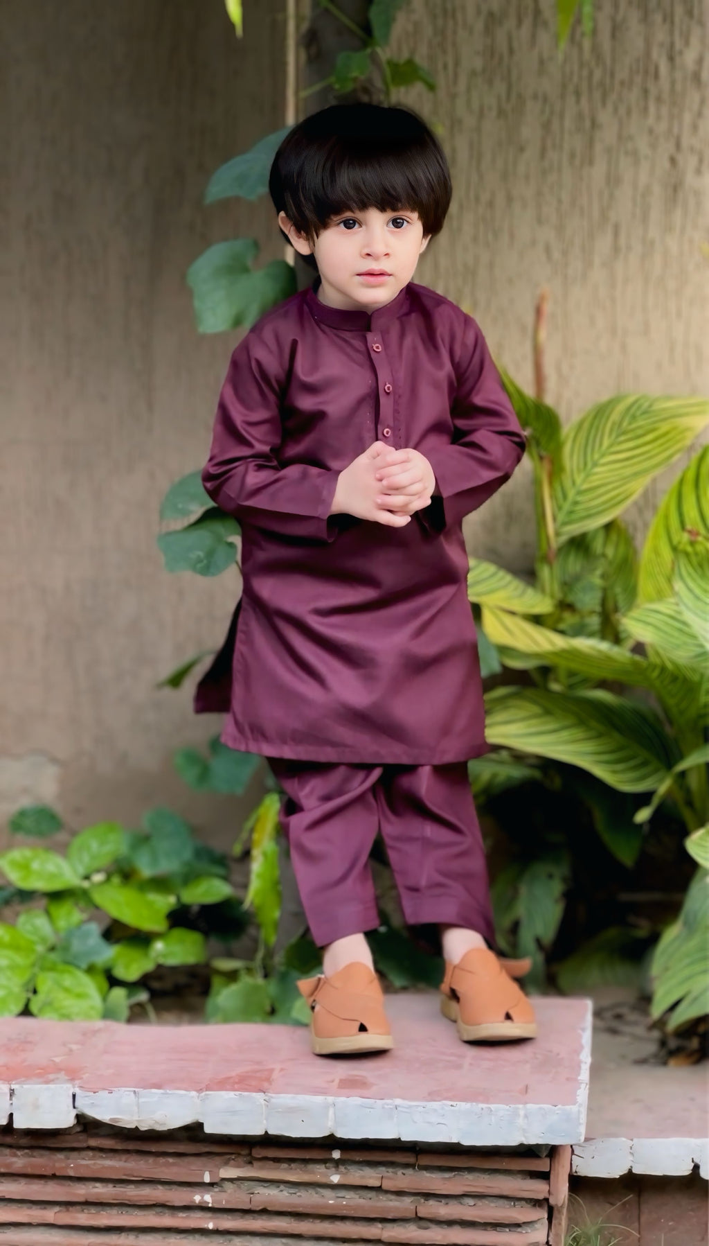 Claret Red Kurta Trouser Kt-013