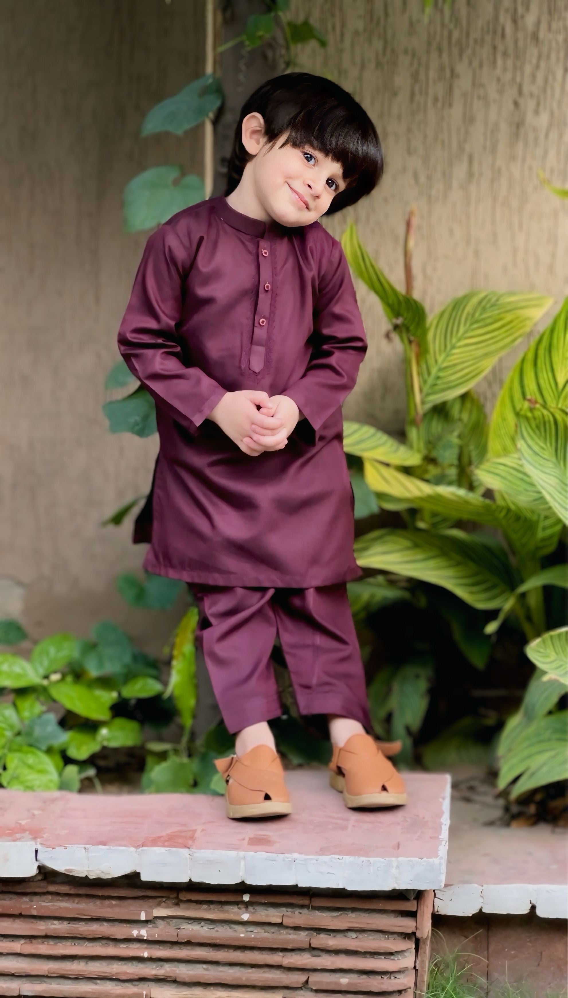 Claret Red Kurta Trouser Kt-013