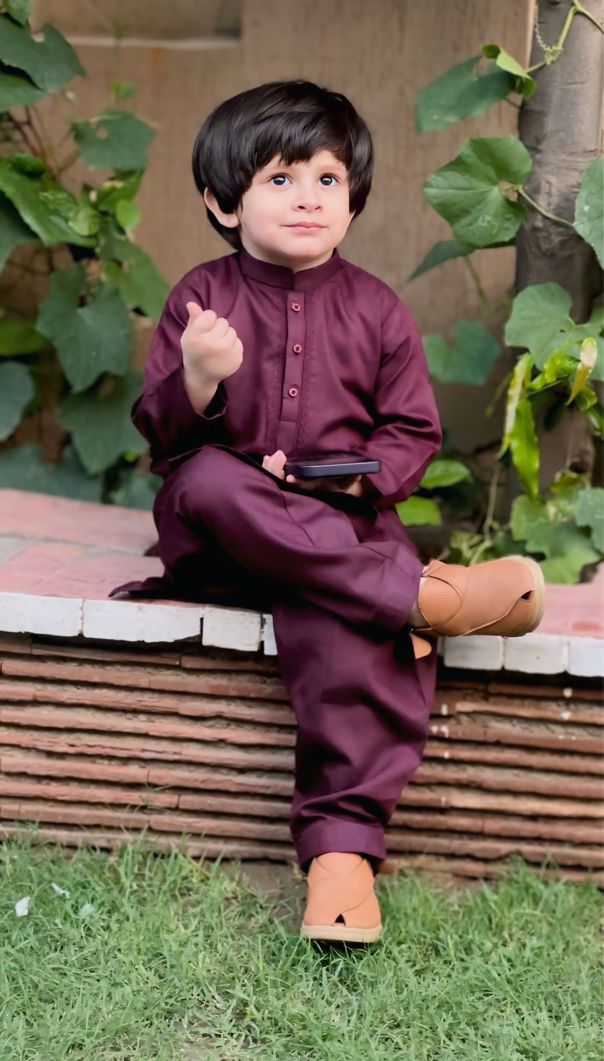 Claret Red Kurta Trouser Kt-013