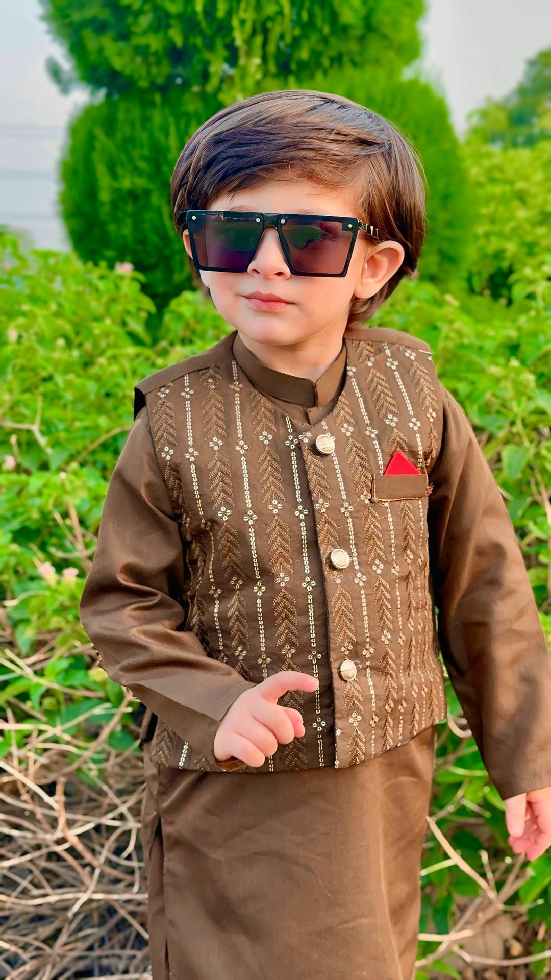 Peanut Brown Waistcoat Suit WS 005