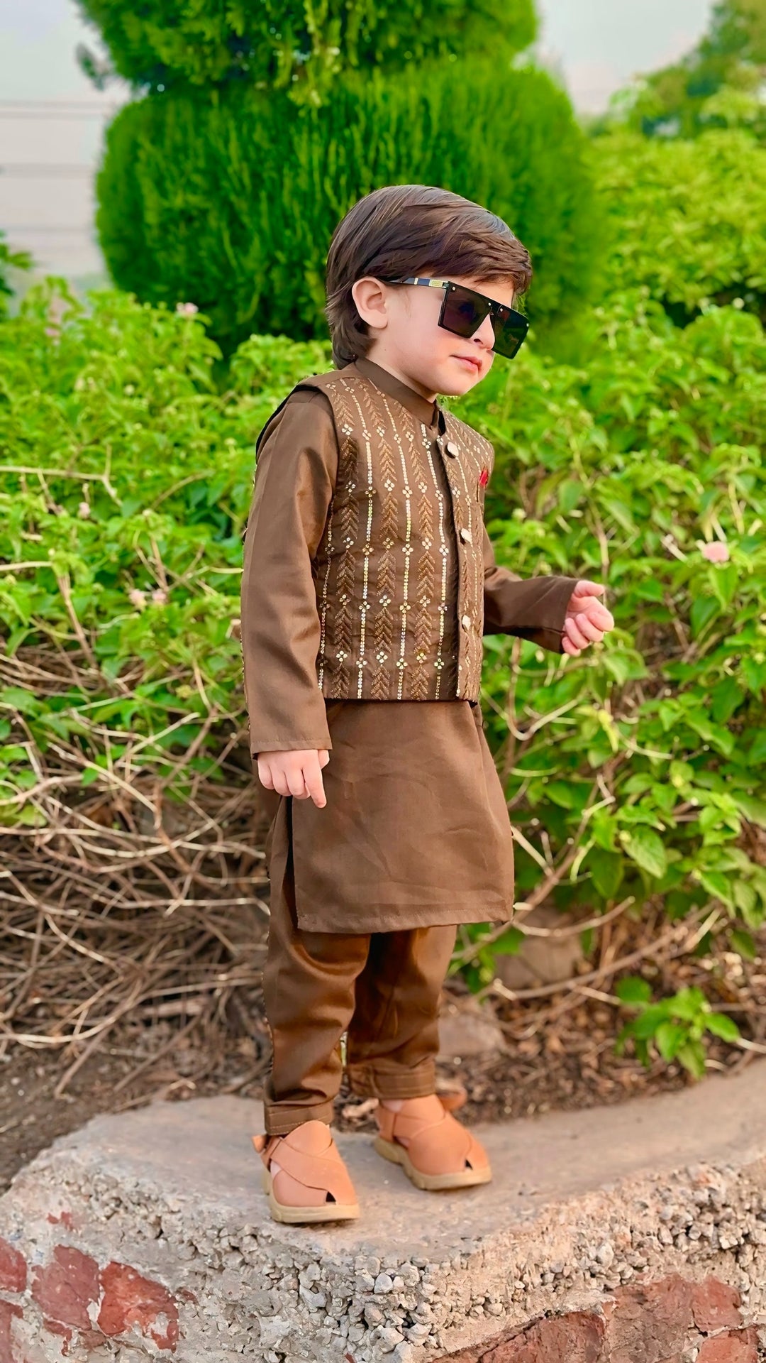 Peanut Brown Waistcoat Suit WS 005