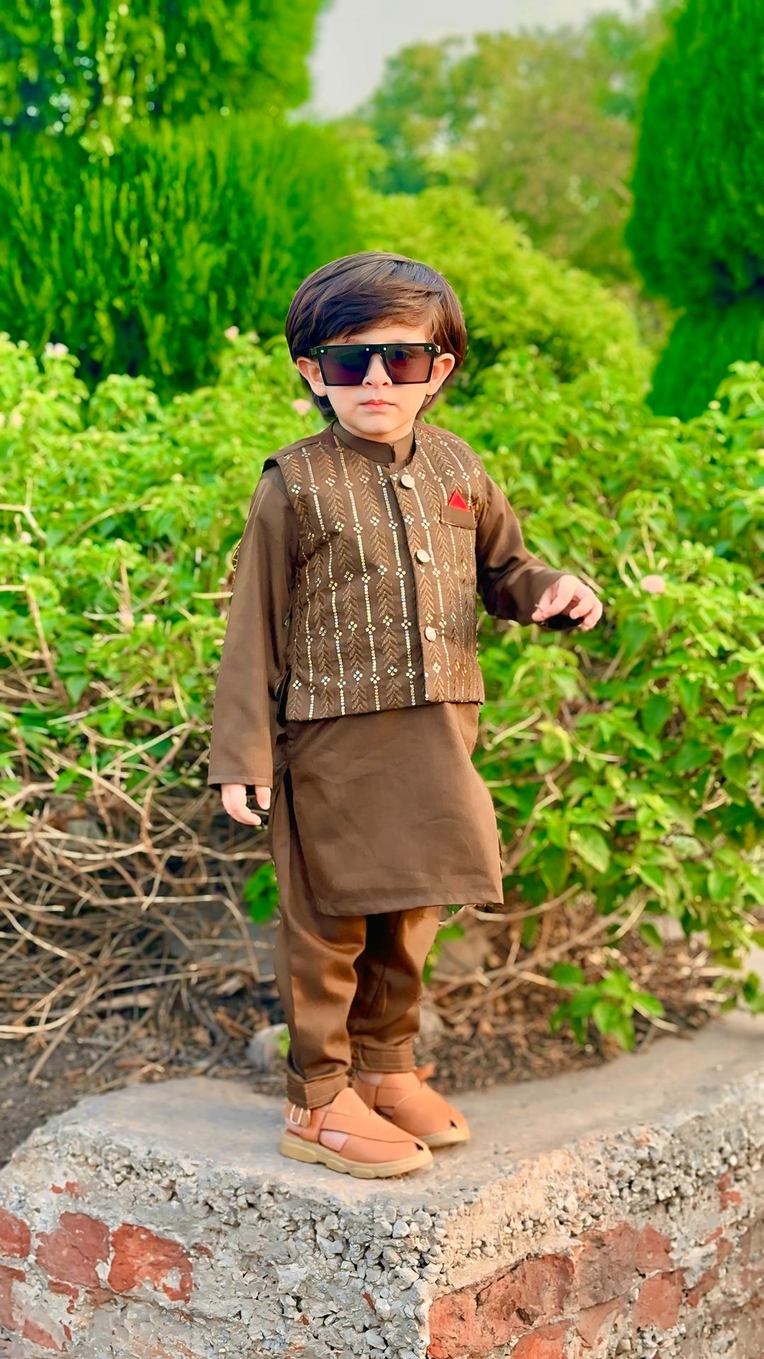 Peanut Brown Waistcoat Suit WS 005