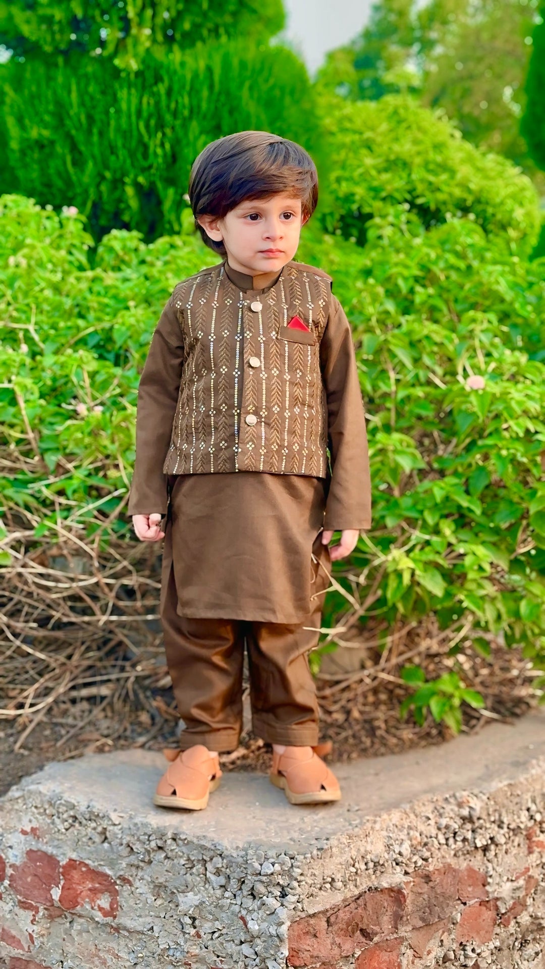 Peanut Brown Waistcoat Suit WS 005