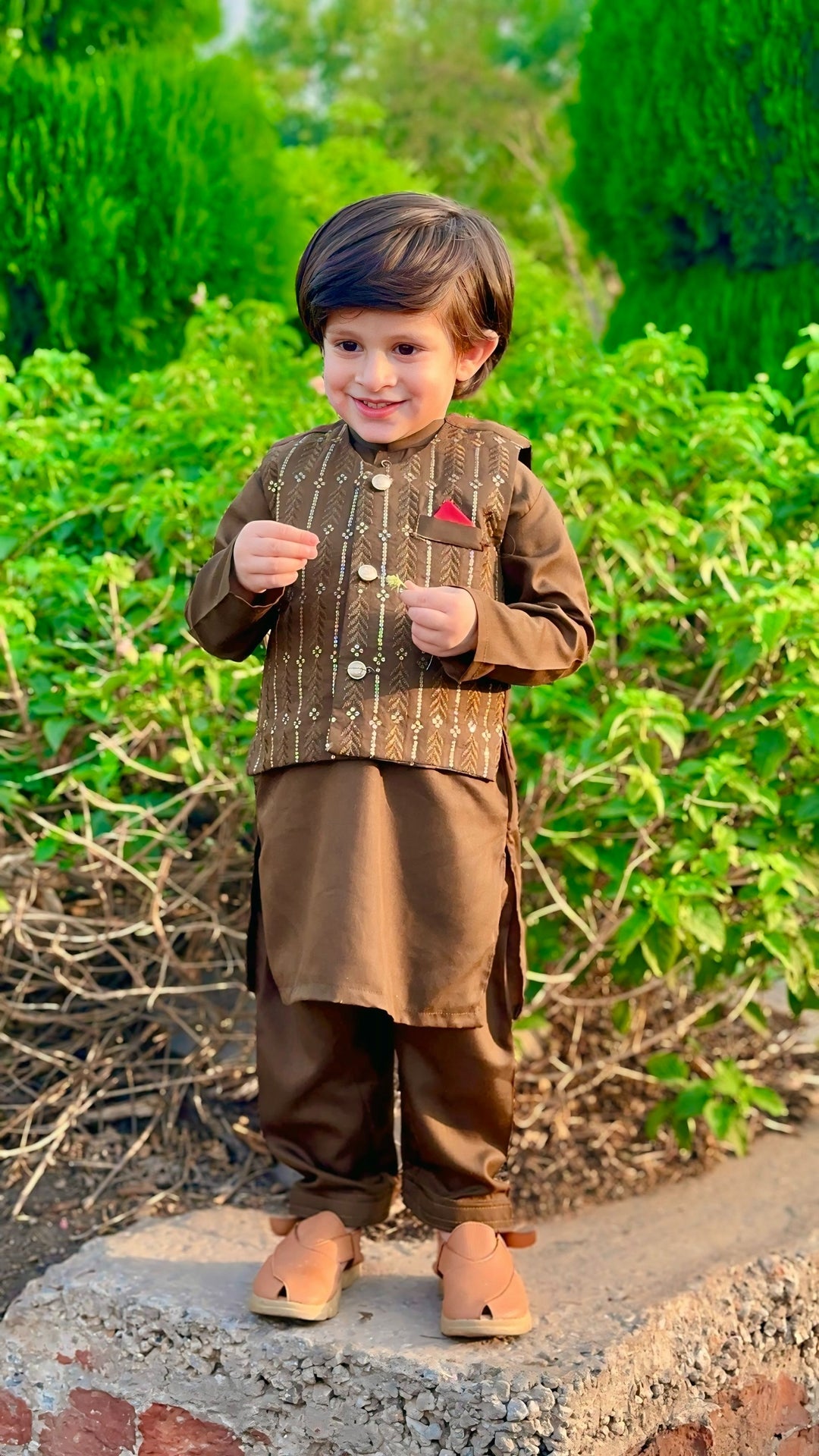 Peanut Brown Waistcoat Suit WS 005
