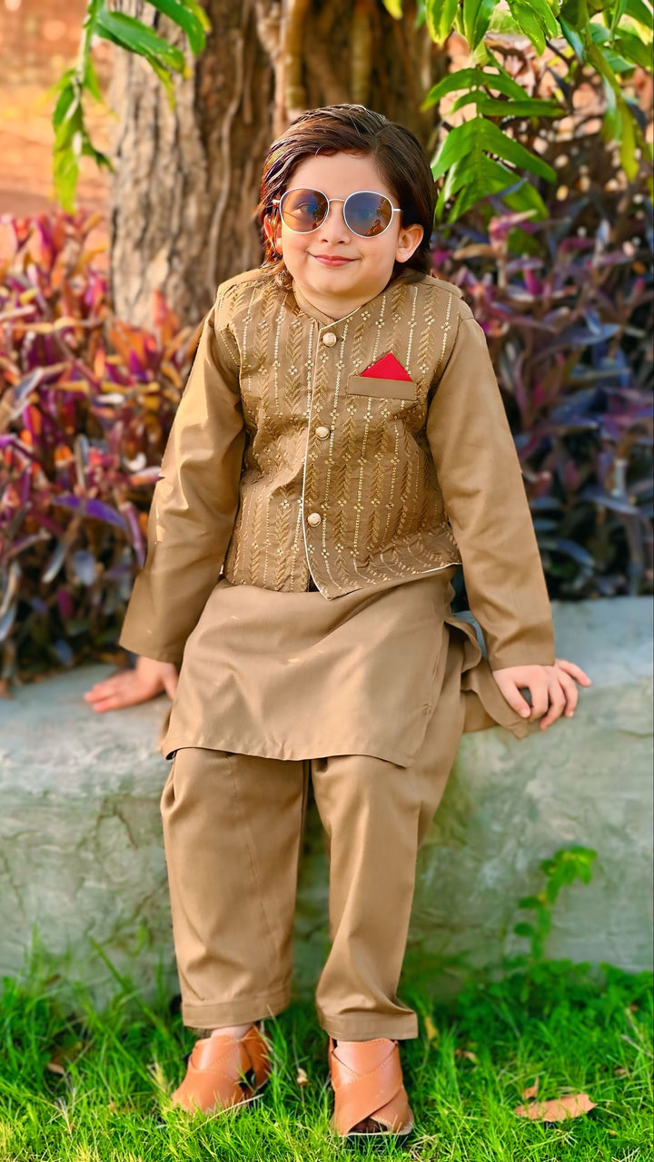 Goldenrod Waistcoat Suit WS 004