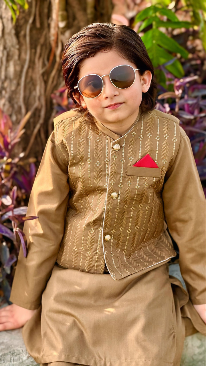 Goldenrod Waistcoat Suit WS 004