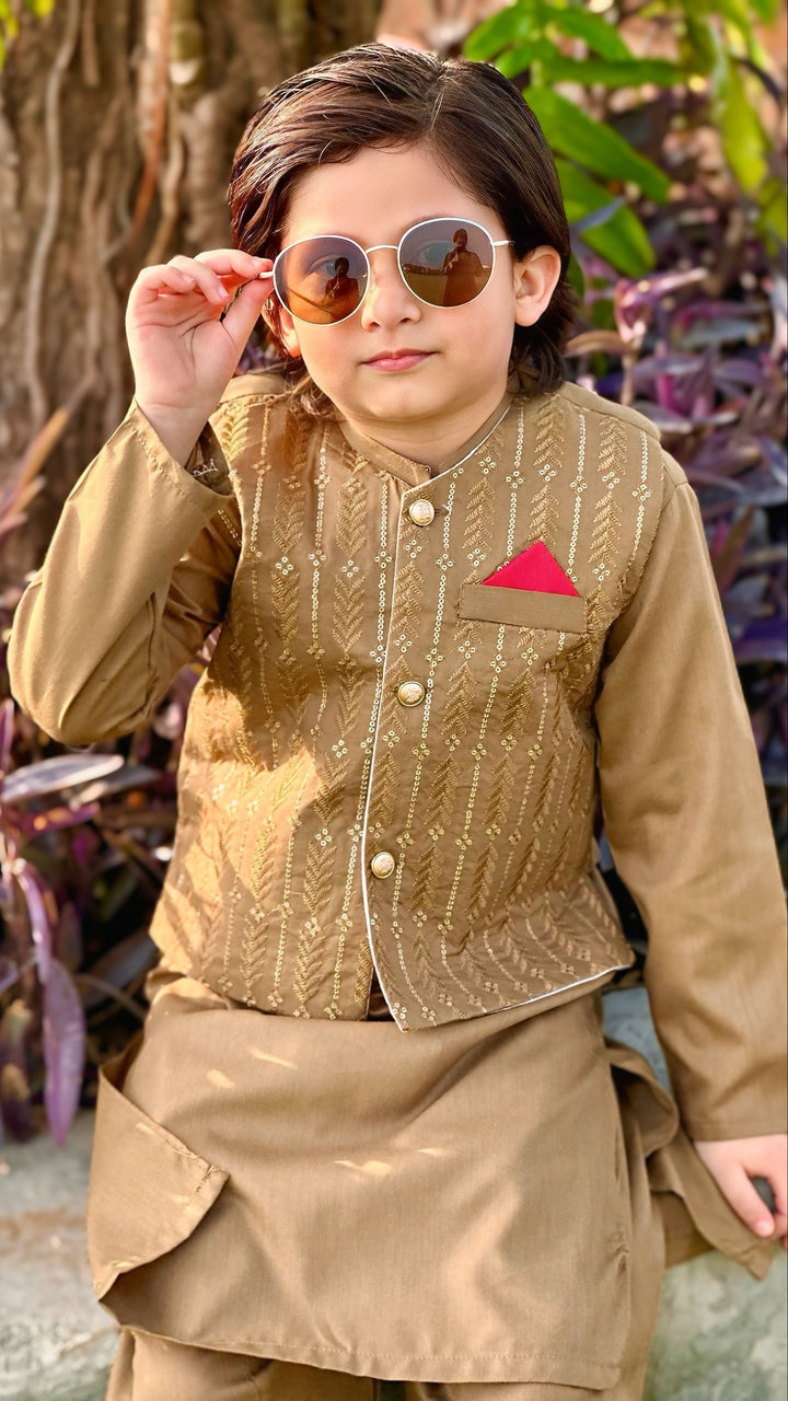 Goldenrod Waistcoat Suit WS 004