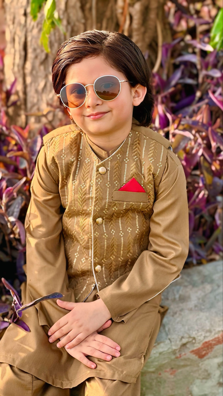 Goldenrod Waistcoat Suit WS 004