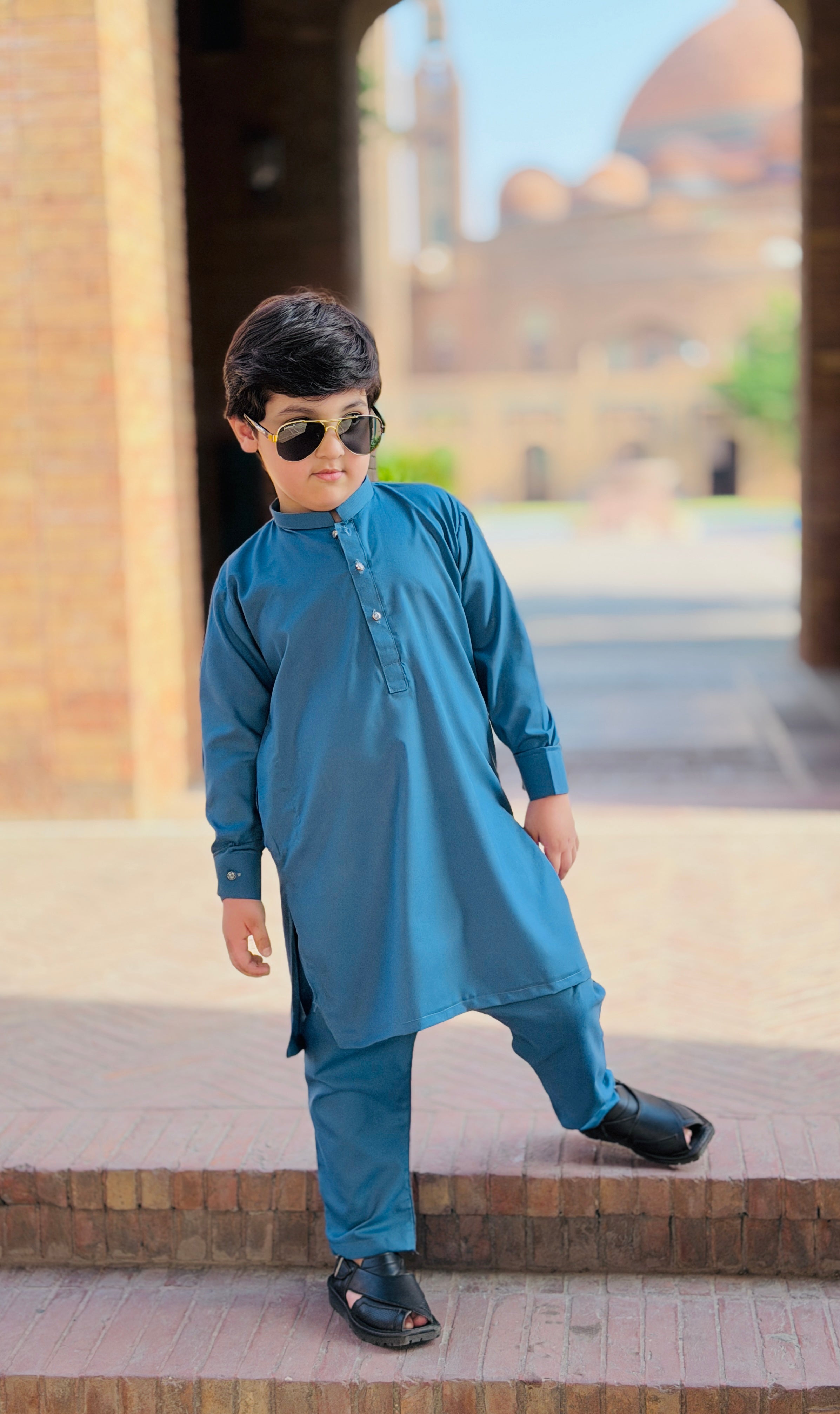 Steel Blue Kurta Trouser Kt-010