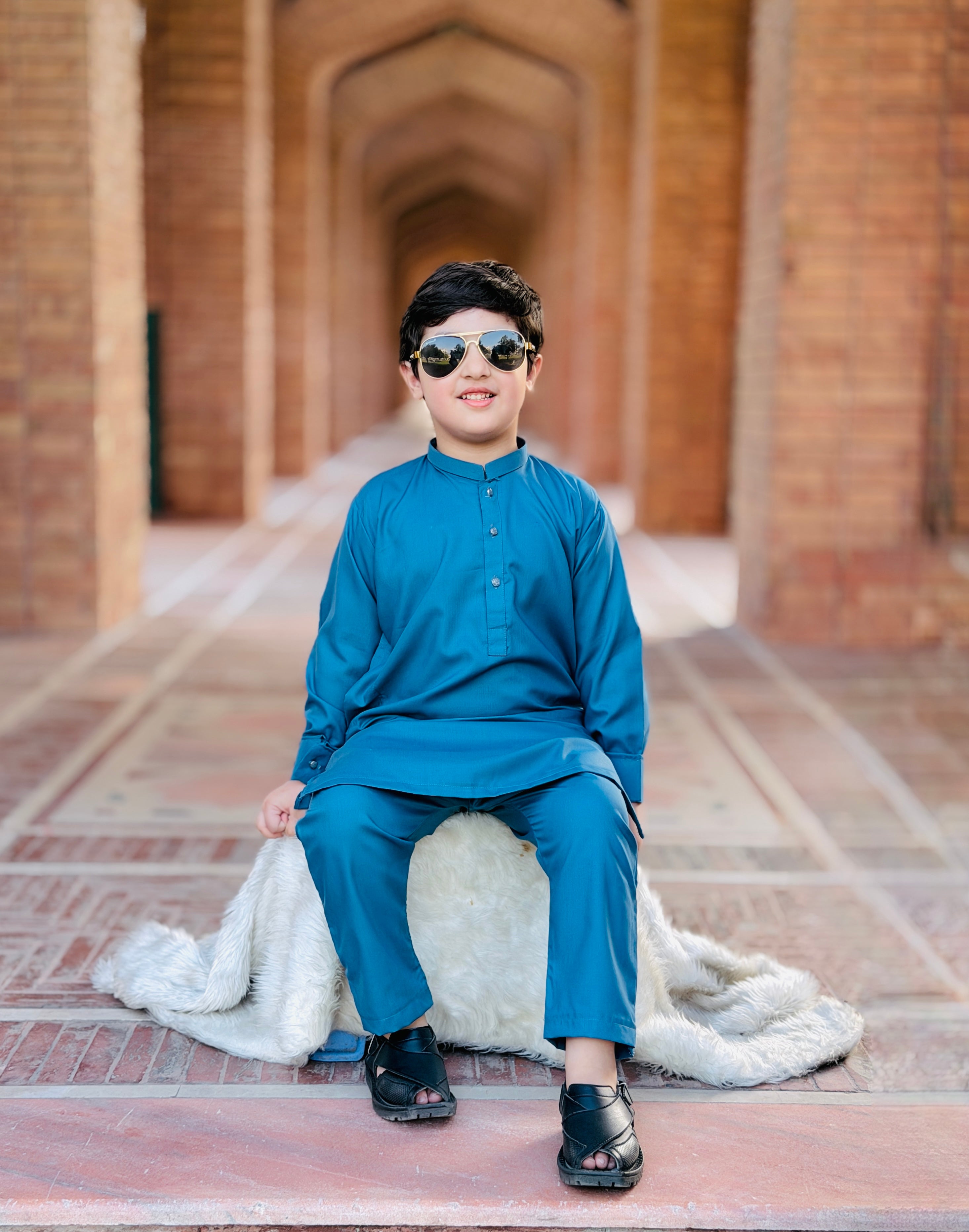 Steel Blue Kurta Trouser Kt-010