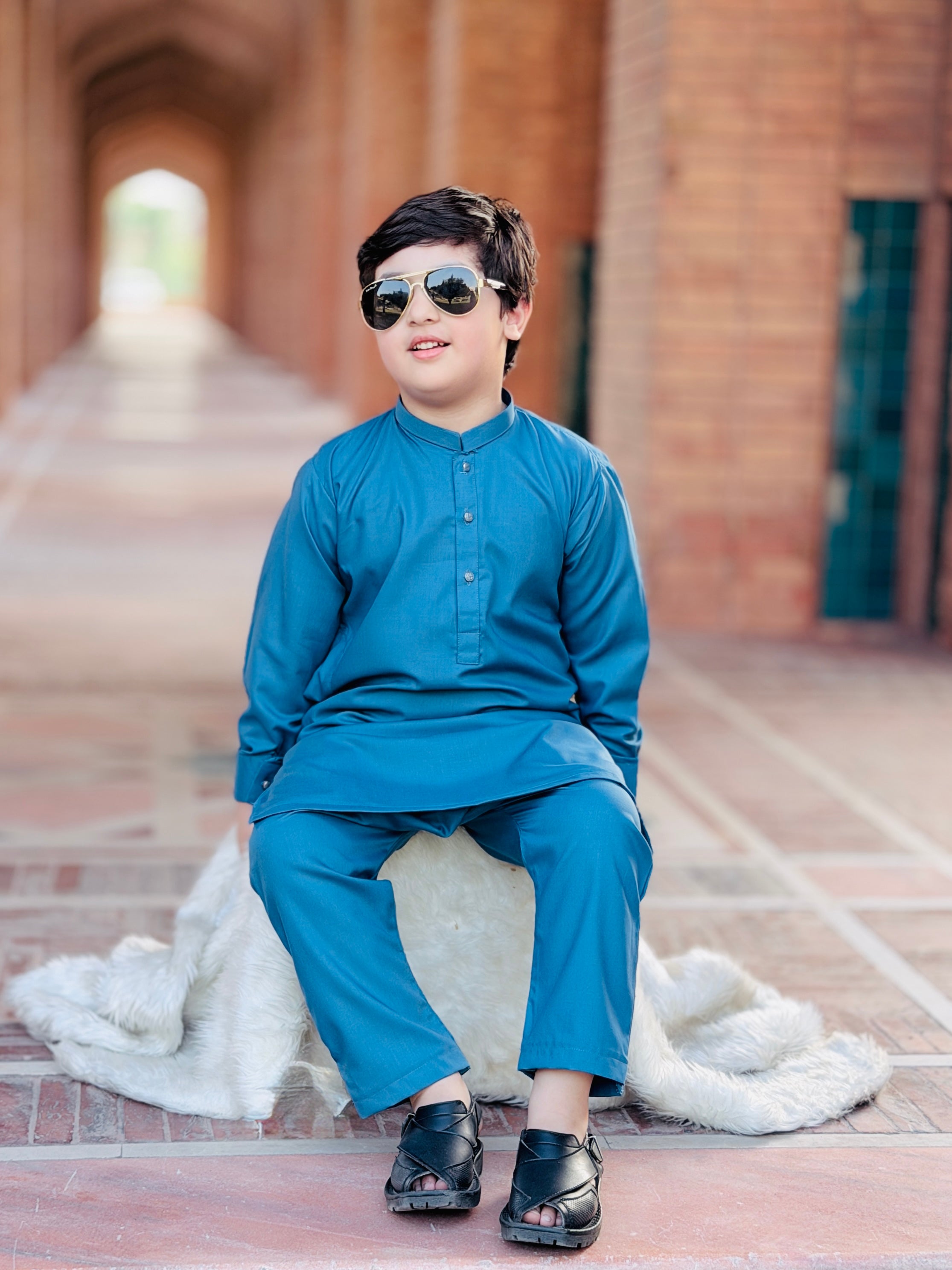 Steel Blue Kurta Trouser Kt-010