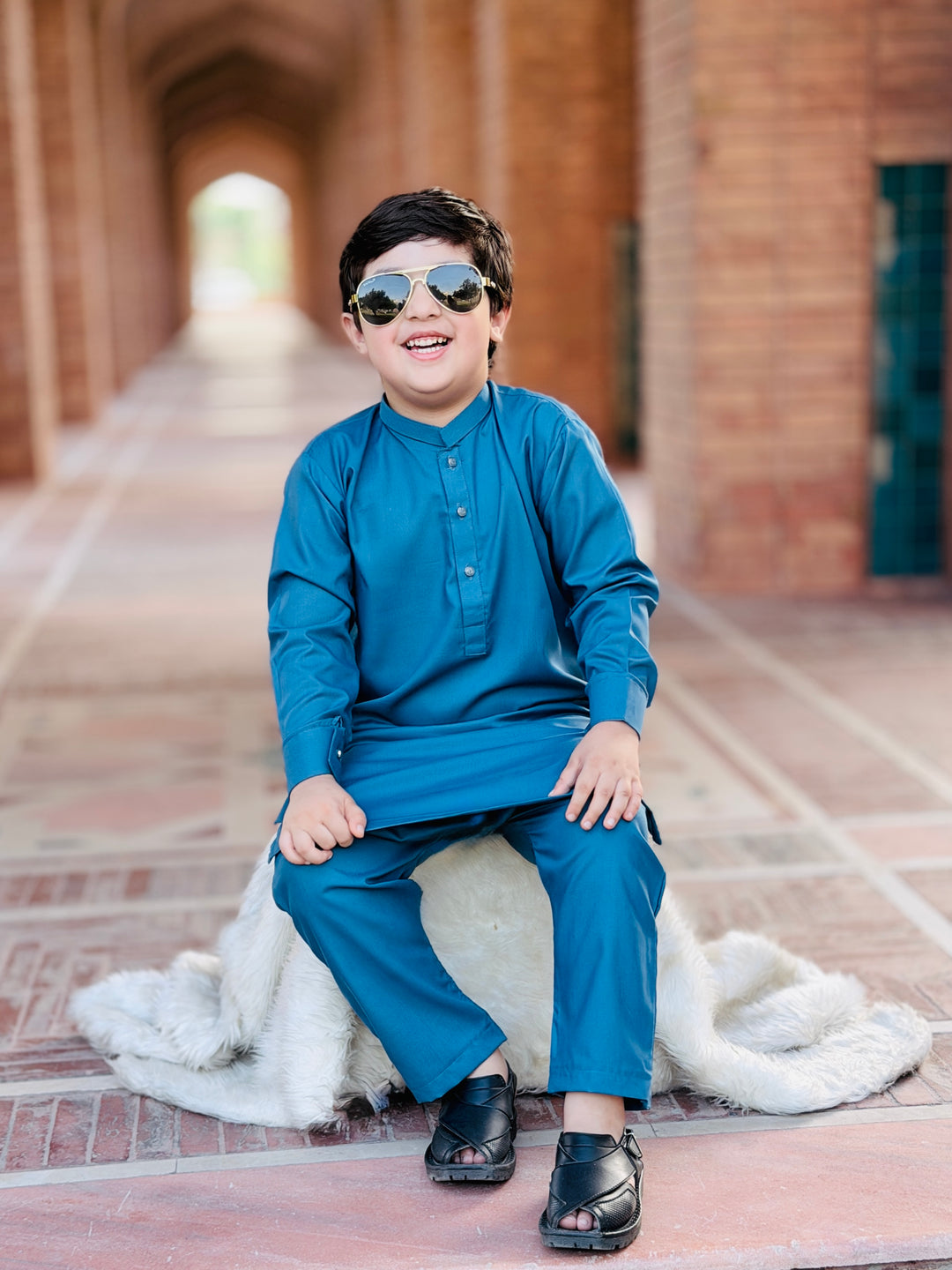 Steel Blue Kurta Trouser Kt-010