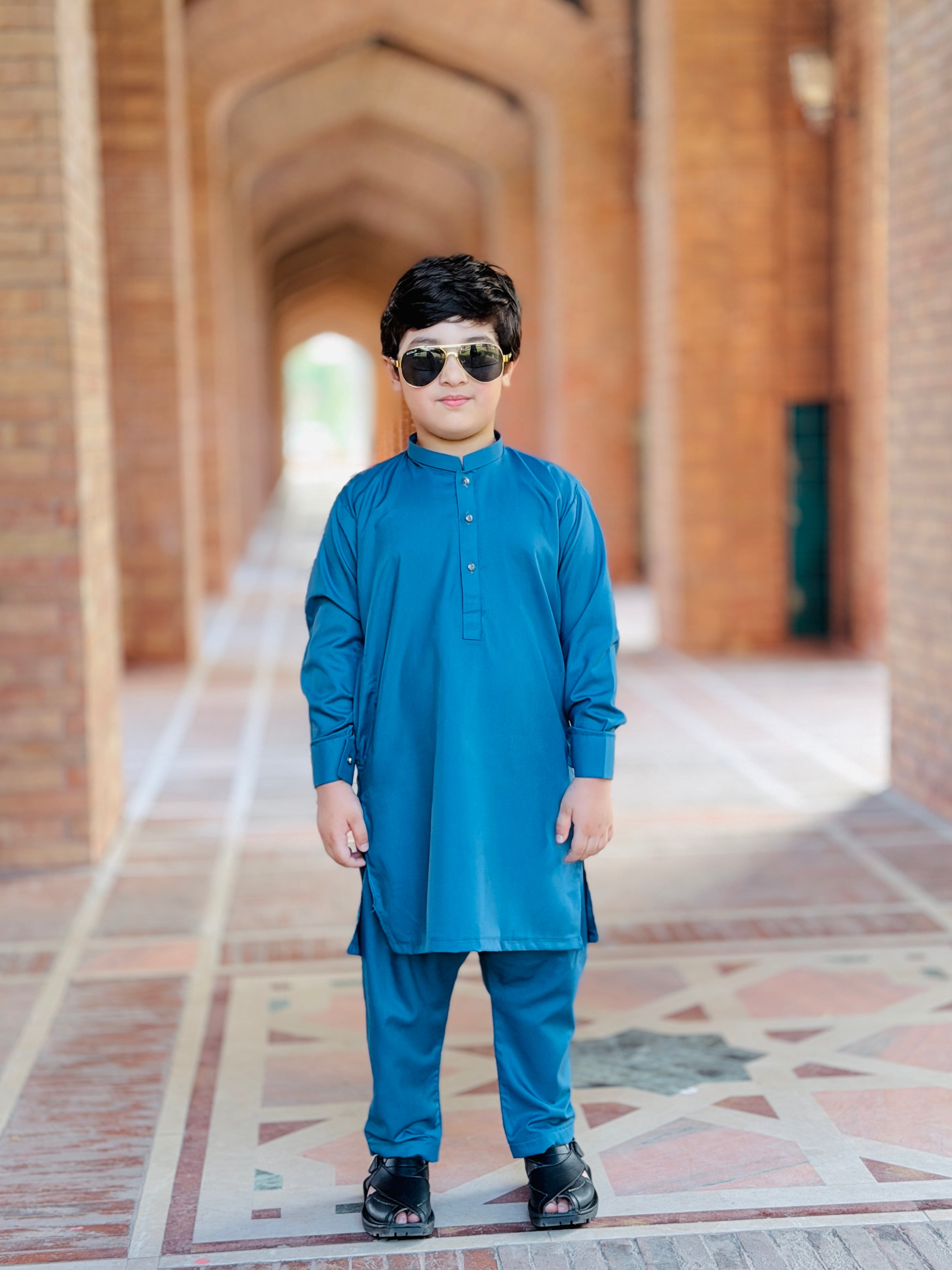 Steel Blue Kurta Trouser Kt-010
