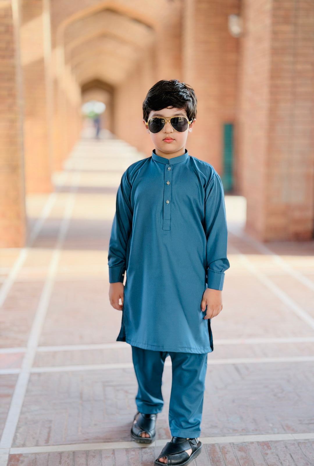 Steel Blue Kurta Trouser Kt-010