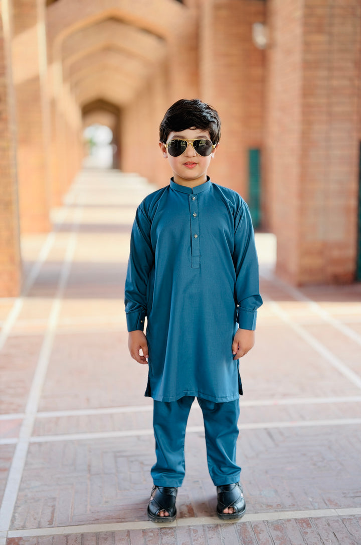 Steel Blue Kurta Trouser Kt-010