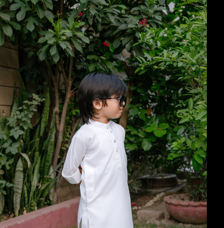 Off-White Kurta Trouser Kt-004